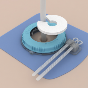 Drain pipe fixing device