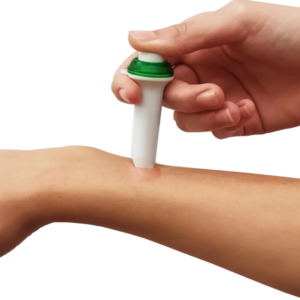 Electric stimulator against mosquito bites